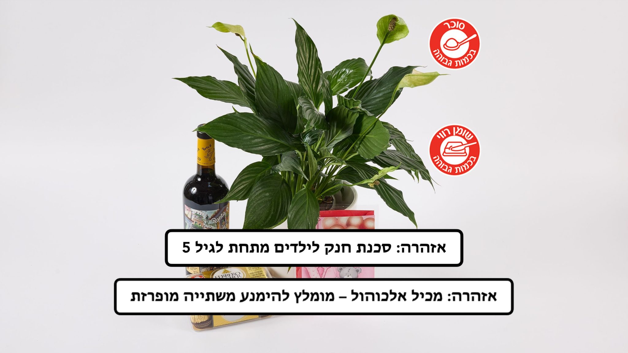 מארז ספטיפיליום בכלי, יין ופררו רושה